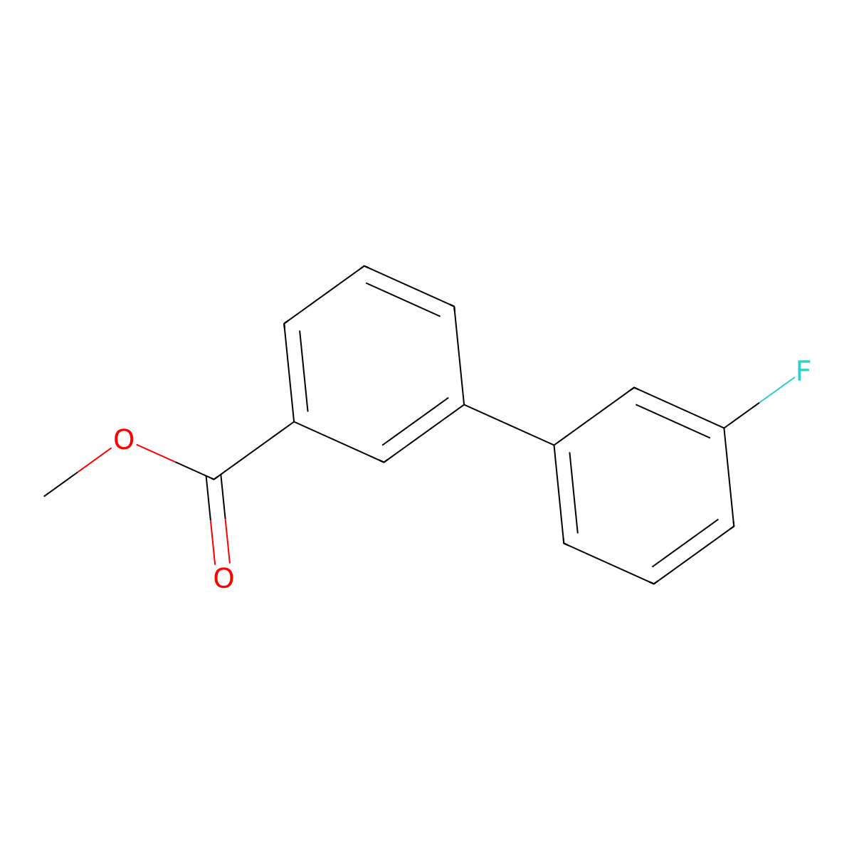 Methyl 3'-fluoro[1,1'-biphenyl]-3-carboxylate molecular structure, CAS 80254-84-8