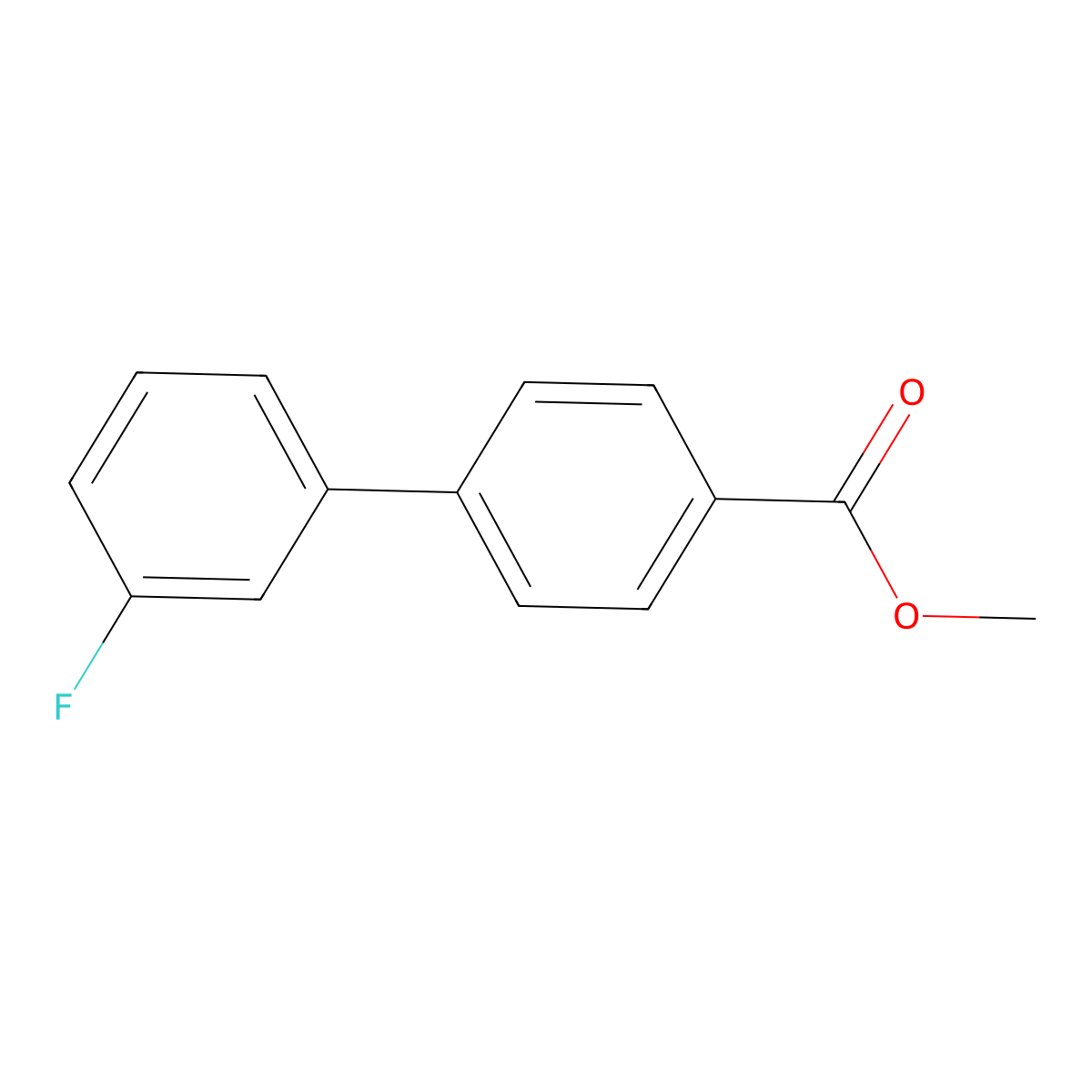Methyl 3'-fluoro(1,1'-biphenyl)-4-carboxylate molecular structure, CAS 80254-86-0