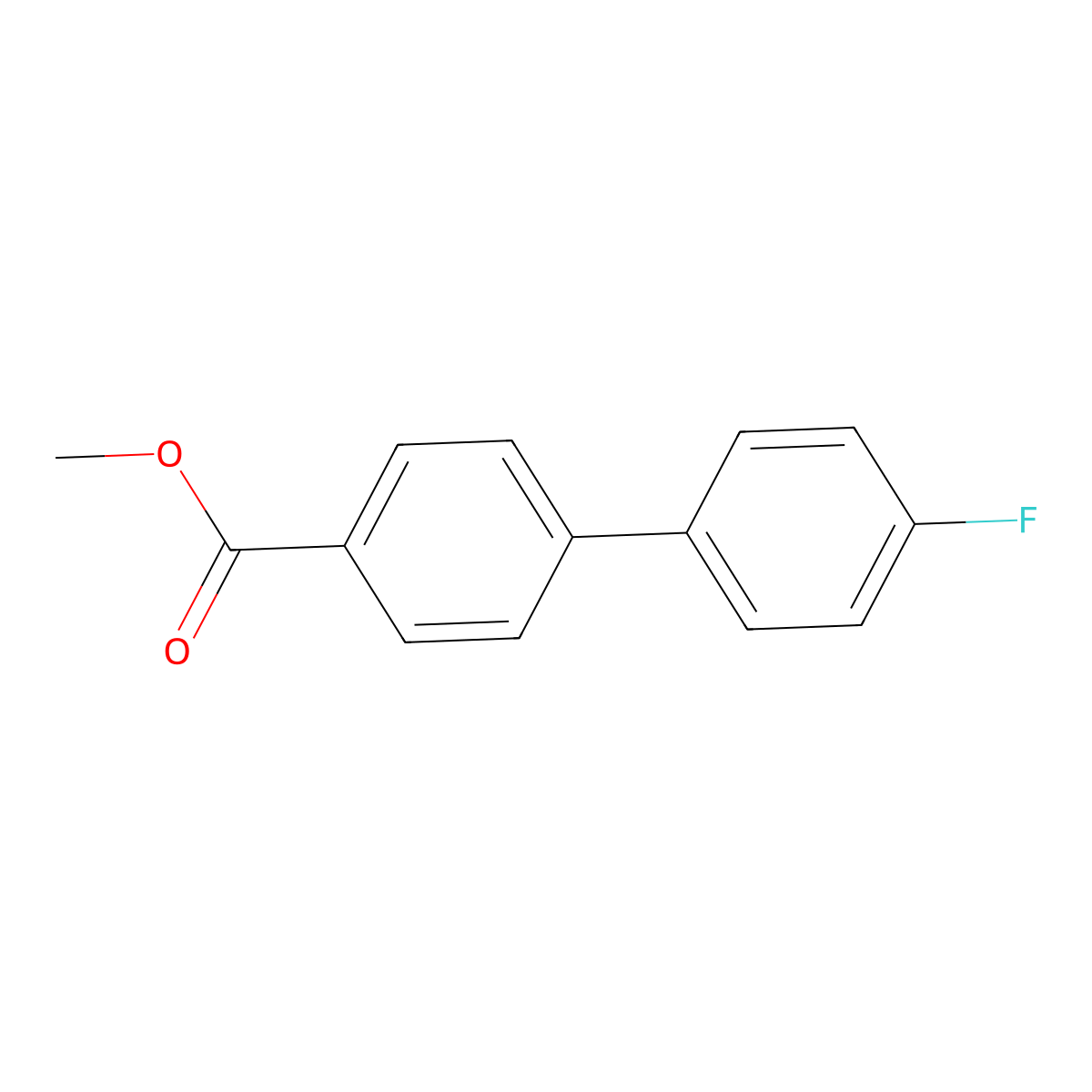 Methyl 4'-fluoro-1,1'-biphenyl-4-carboxylate molecular structure, CAS 80254-87-1