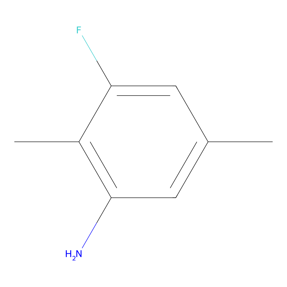 3-Fluoro-2,5-dimethylaniline molecular structure, CAS 802545-94-4