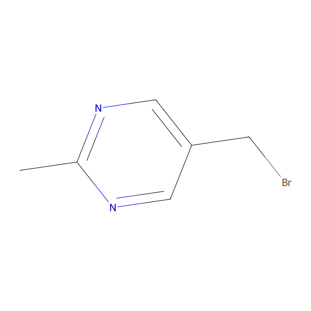 5-(Bromomethyl)-2-methylpyrimidine molecular structure, CAS 802559-38-2