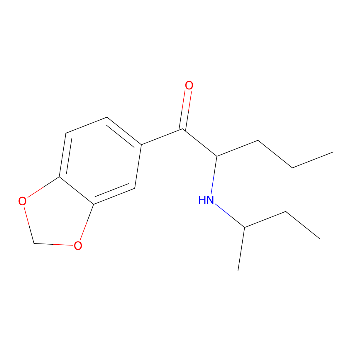 N-sec-Butyl pentylone molecular structure, CAS 802575-13-9