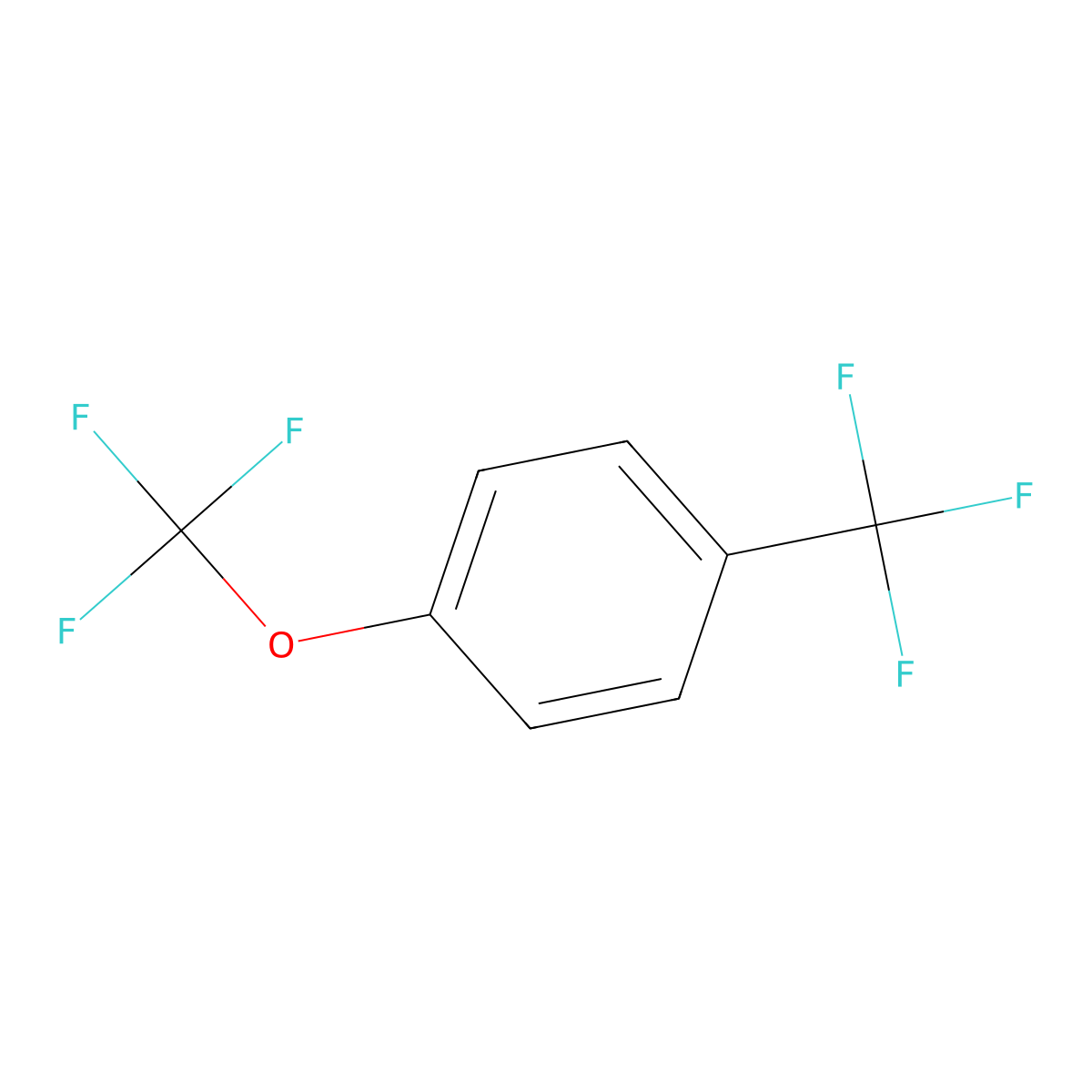 1-(Trifluoromethoxy)-4-(trifluoromethyl)benzene molecular structure, CAS 80258-33-9