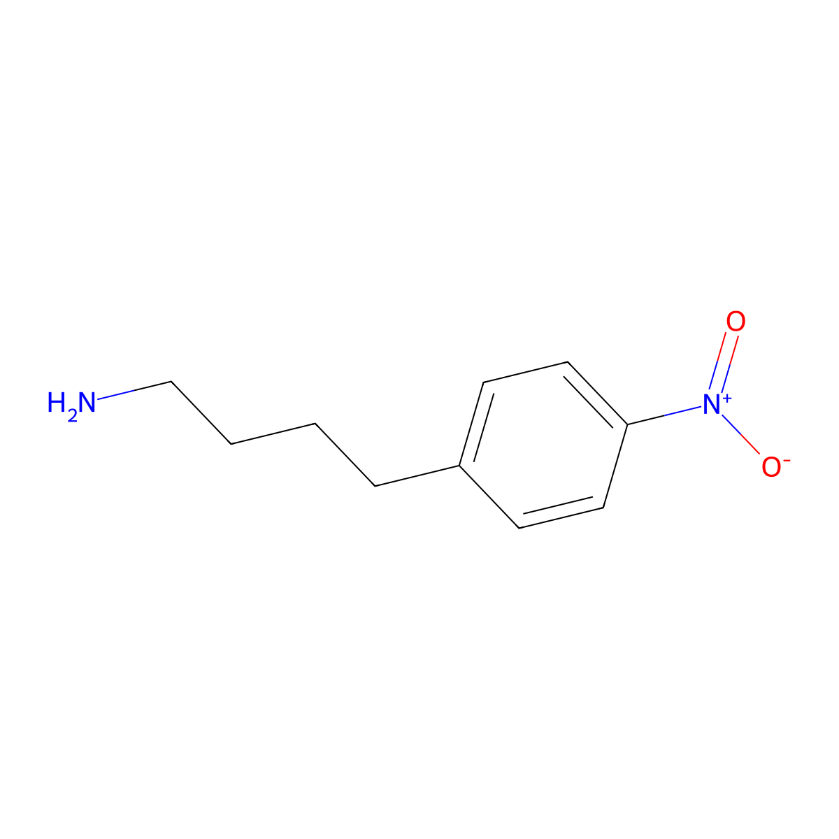 4-(4-Nitrophenyl)butan-1-amine molecular structure, CAS 80258-63-5