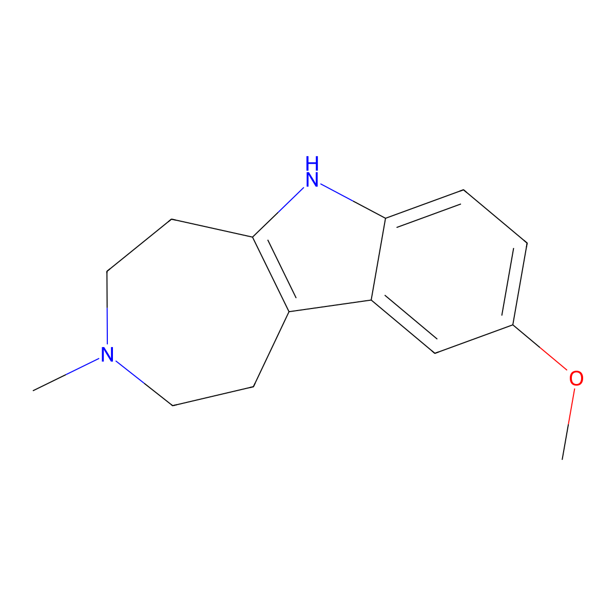 9-Methoxy-3-methyl-1,2,3,4,5,6-hexahydroazepino[4,5-b]indole molecular structure, CAS 802581-10-8