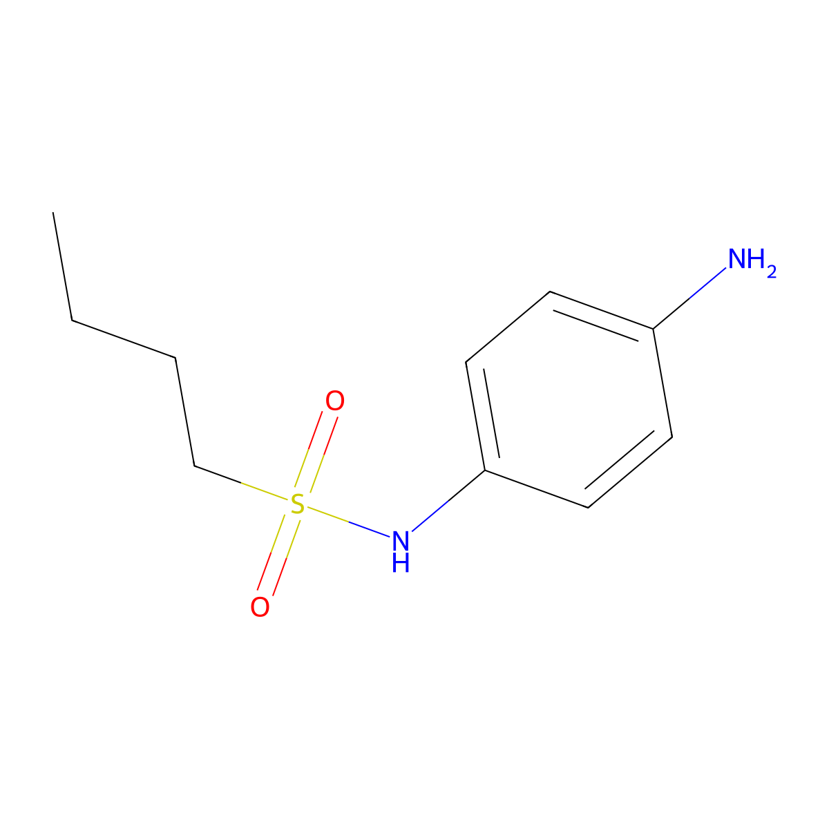 N-(4-Aminophenyl)butane-1-sulfonamide molecular structure, CAS 80259-03-6