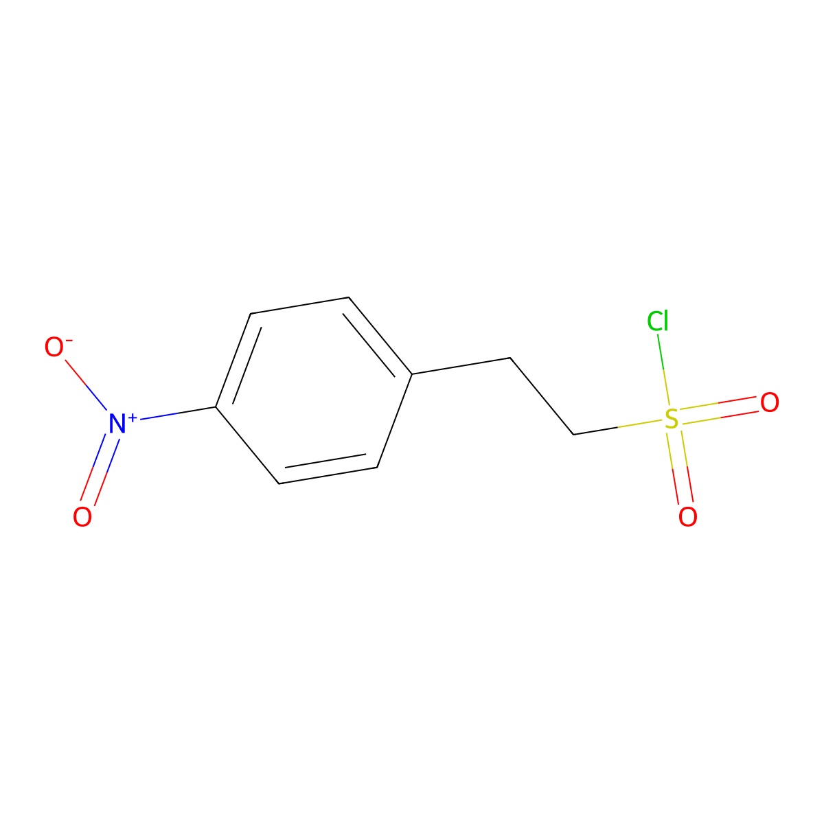 2-(4-nitrophenyl)ethanesulfonyl Chloride molecular structure, CAS 80259-15-0