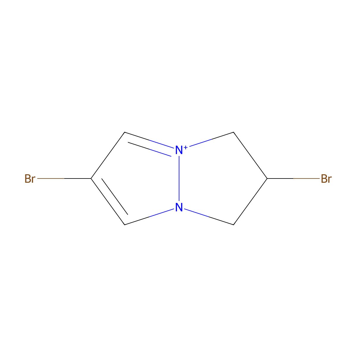 2,6-dibromo-1H,2H,3H-pyrazolo[1,2-a]pyrazol-4-ium molecular structure, CAS 802592-88-7