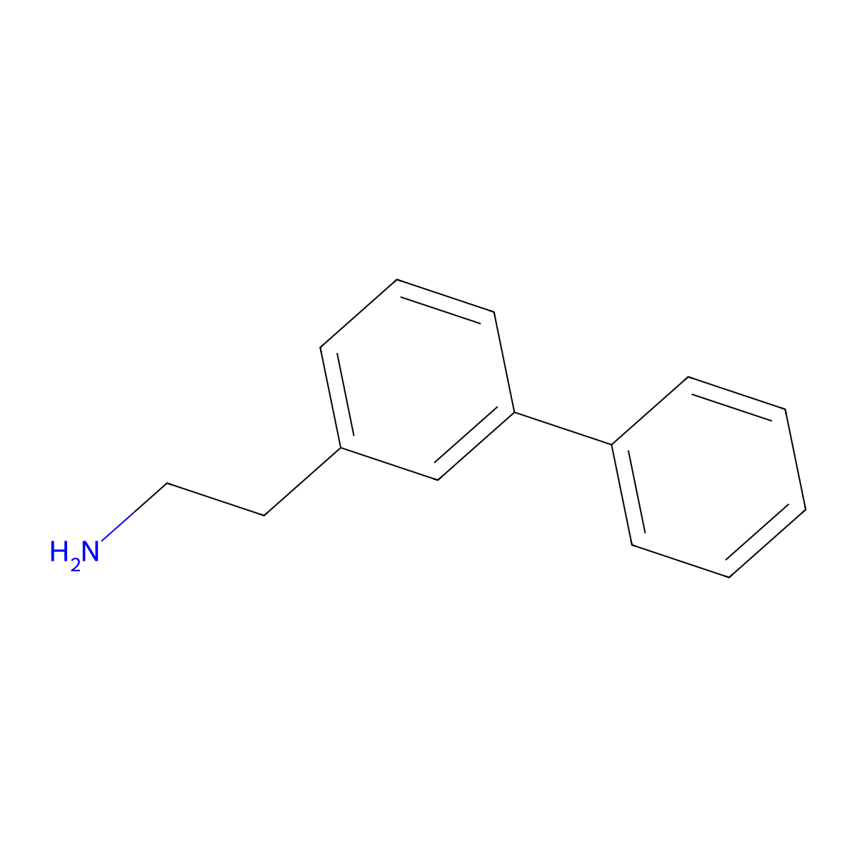 2-(3-Phenylphenyl)ethan-1-amine molecular structure, CAS 802593-25-5