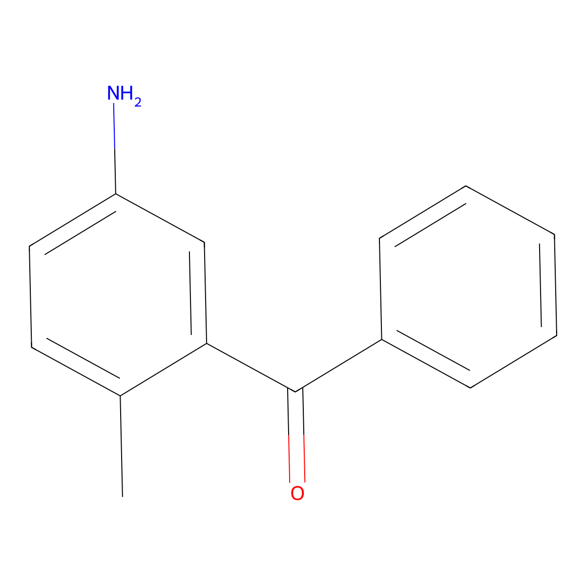 (5-Amino-2-methylphenyl)(phenyl)methanone molecular structure, CAS 802593-83-5