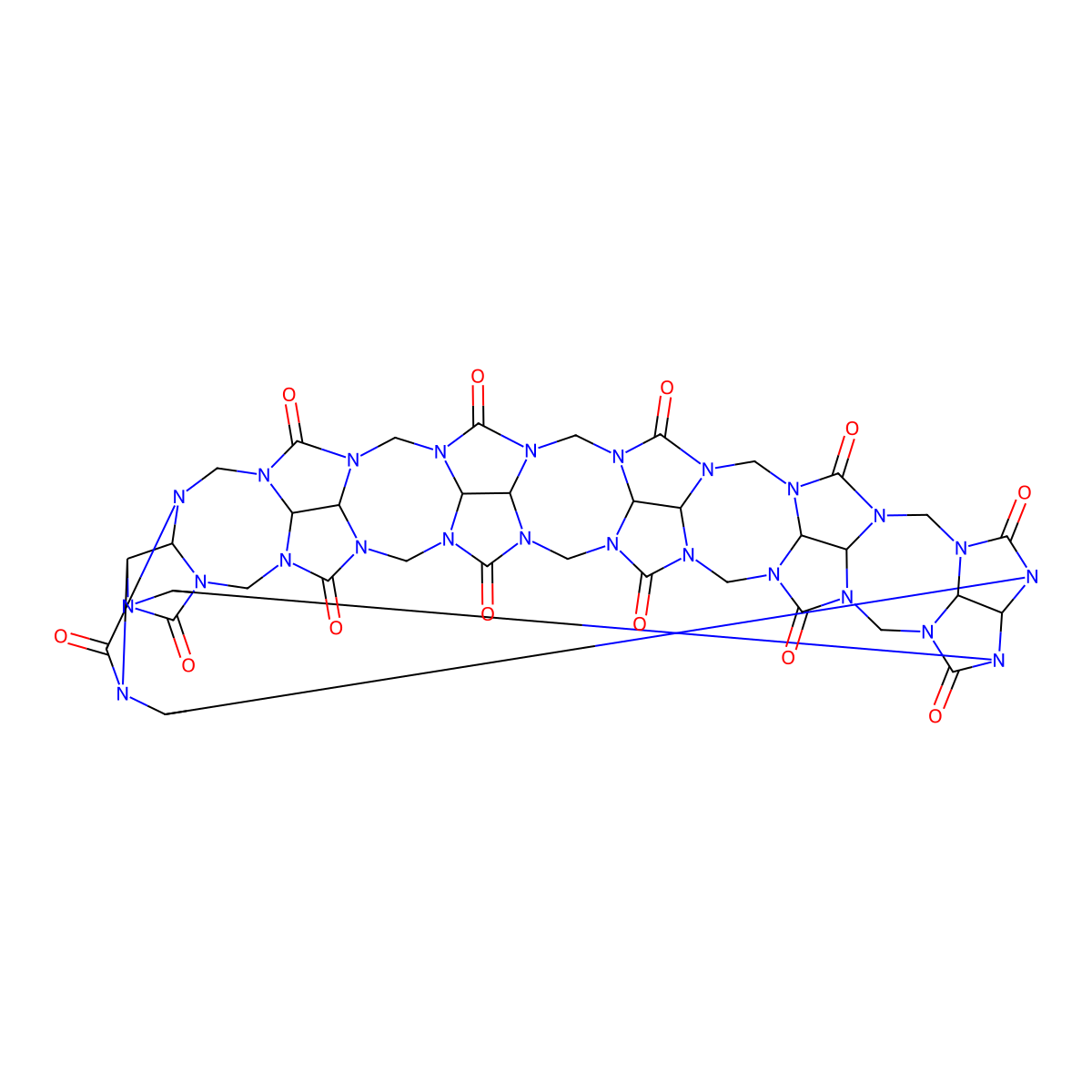 Cucurbituril molecular structure, CAS 80262-44-8