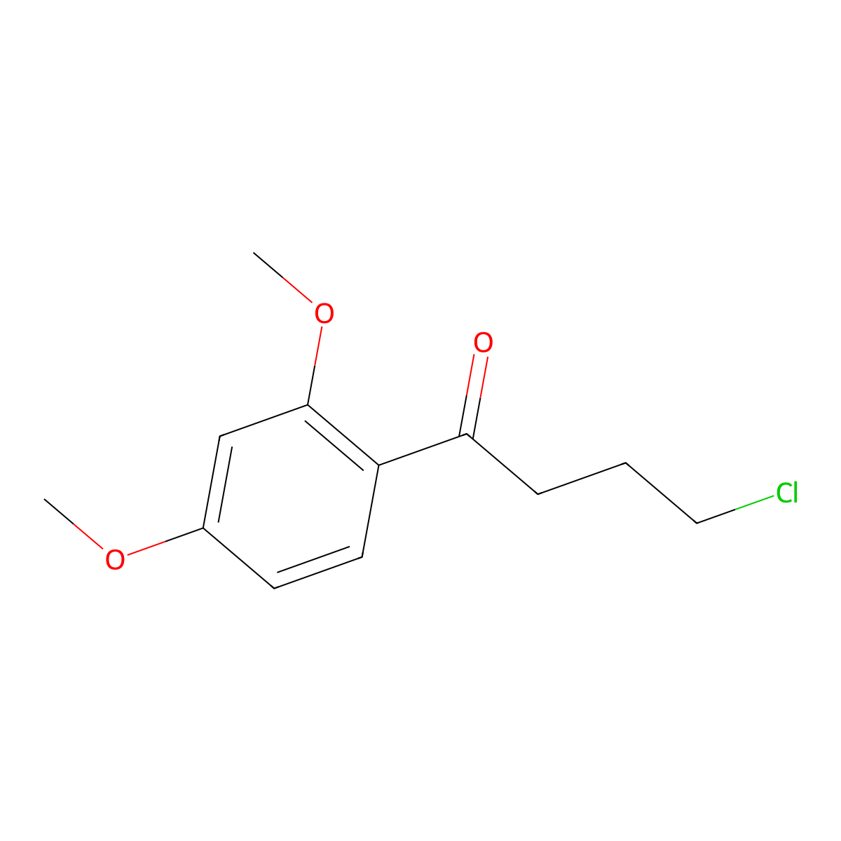 4-Chloro-2',4'-dimethoxybutyrophenone molecular structure, CAS 80269-97-2
