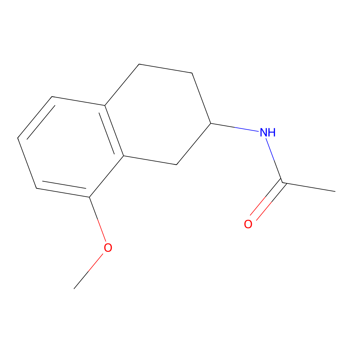 2-Acetamido-8-methoxytetralin molecular structure, CAS 80270-68-4