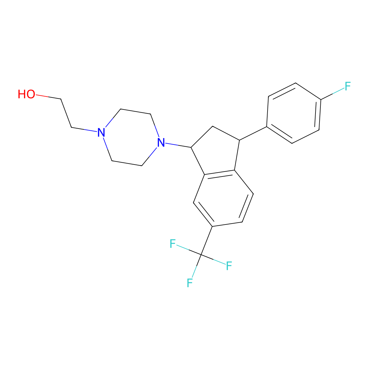 Tefludazine molecular structure, CAS 80273-79-6