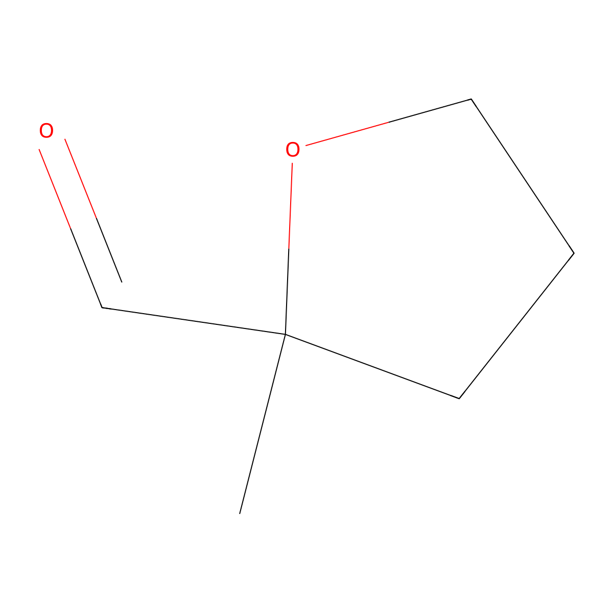 2-Methyloxolane-2-carbaldehyde molecular structure, CAS 80275-32-7