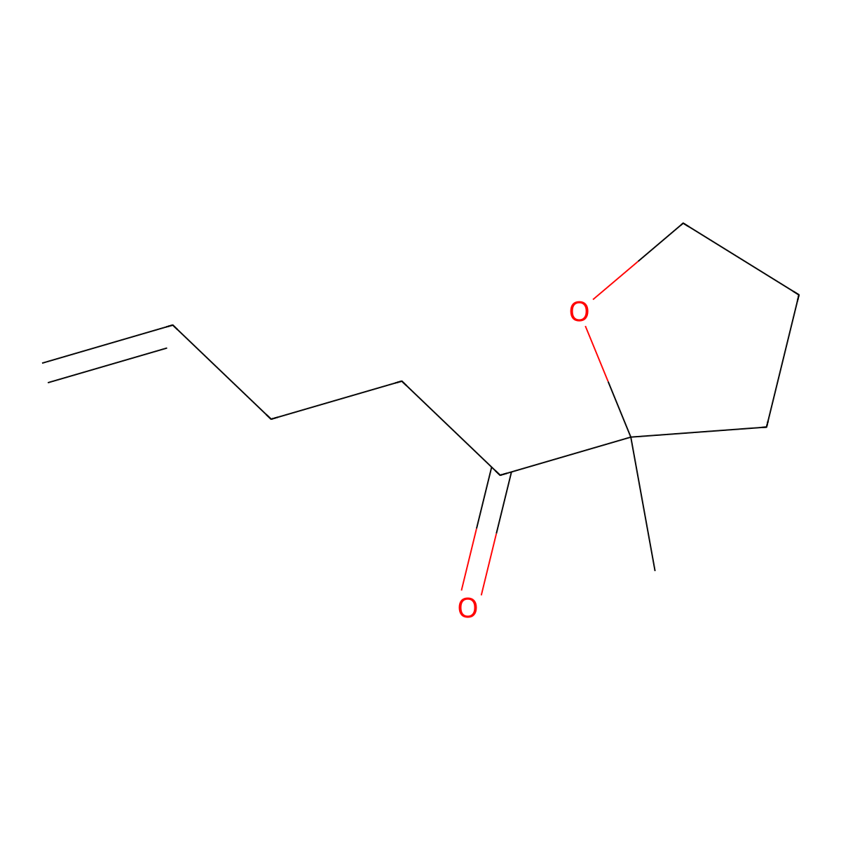 1-(2-Methyloxolan-2-yl)pent-4-en-1-one molecular structure, CAS 80275-33-8