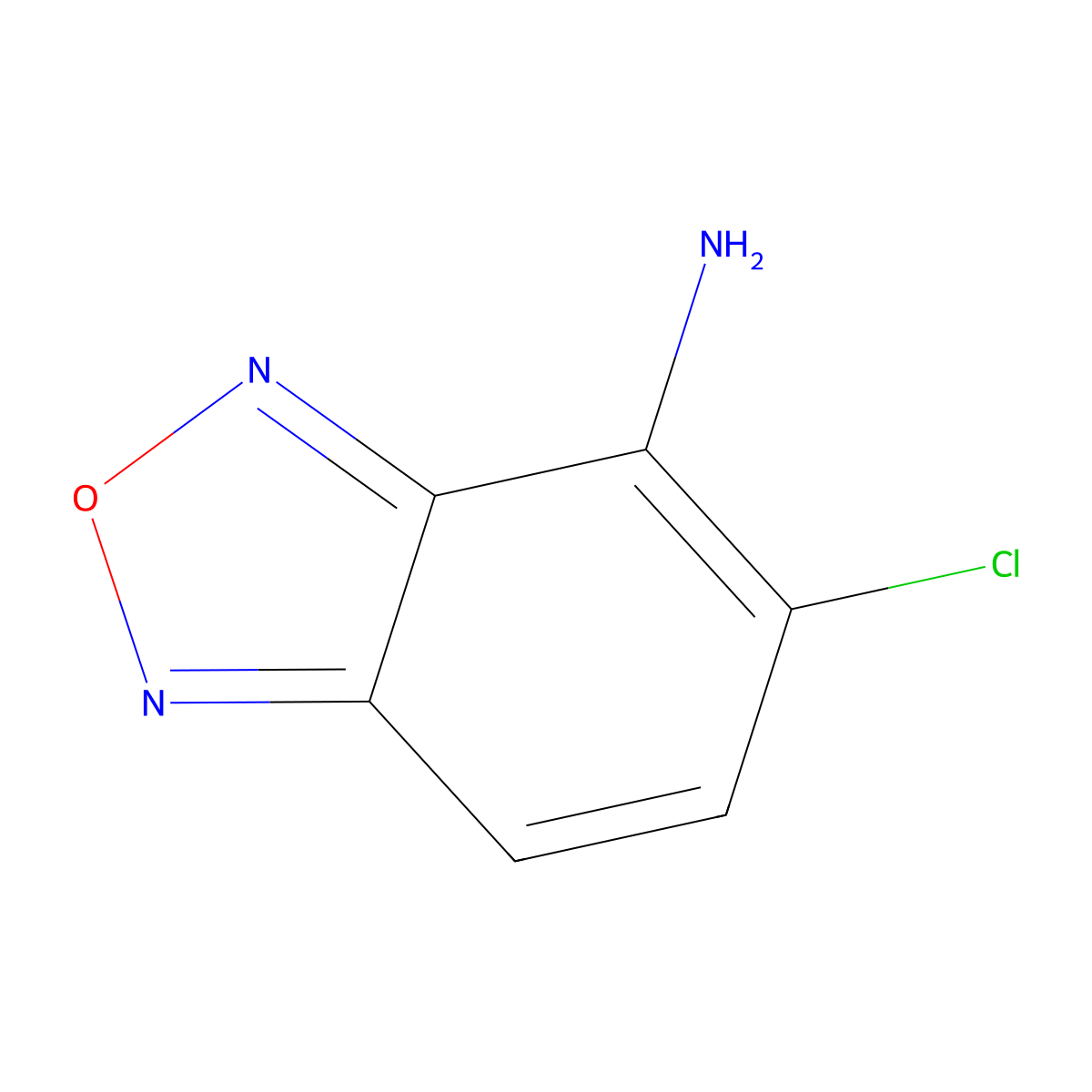 5-Chloro-2,1,3-benzoxadiazol-4-amine molecular structure, CAS 80277-04-9