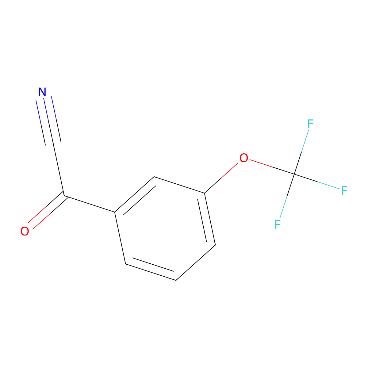 3-(Trifluoromethoxy)benzoyl cyanide molecular structure, CAS 80277-37-8