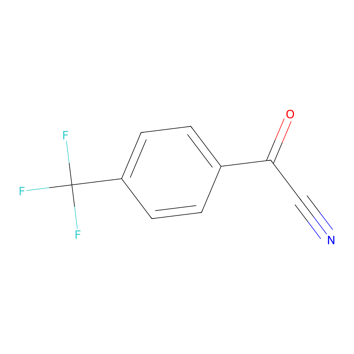 4-(Trifluoromethyl)benzoyl cyanide molecular structure, CAS 80277-40-3