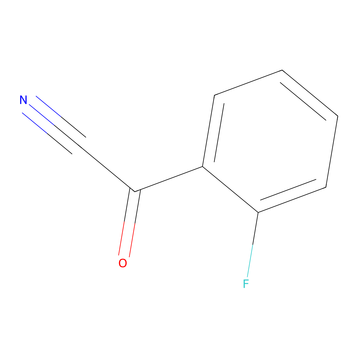 2-Fluorobenzoyl cyanide molecular structure, CAS 80277-41-4