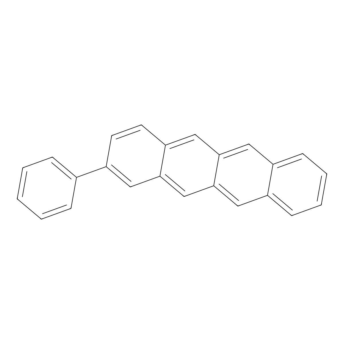 2-Phenyltetracene molecular structure, CAS 80277-96-9