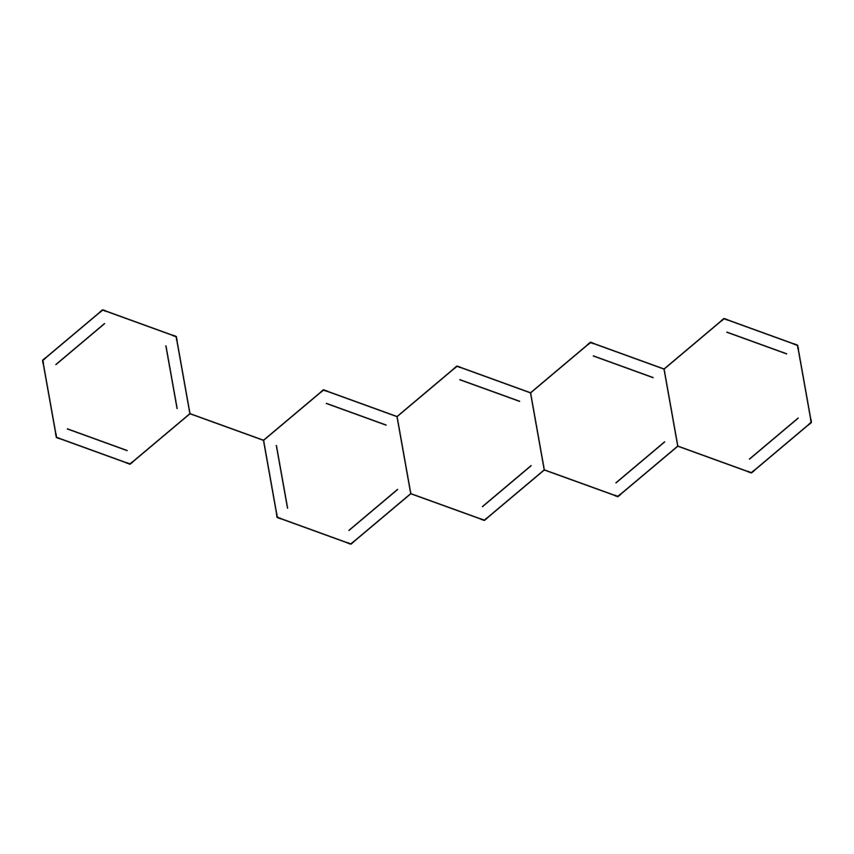 2-Phenyltetracene molecular structure, CAS 80277-96-9