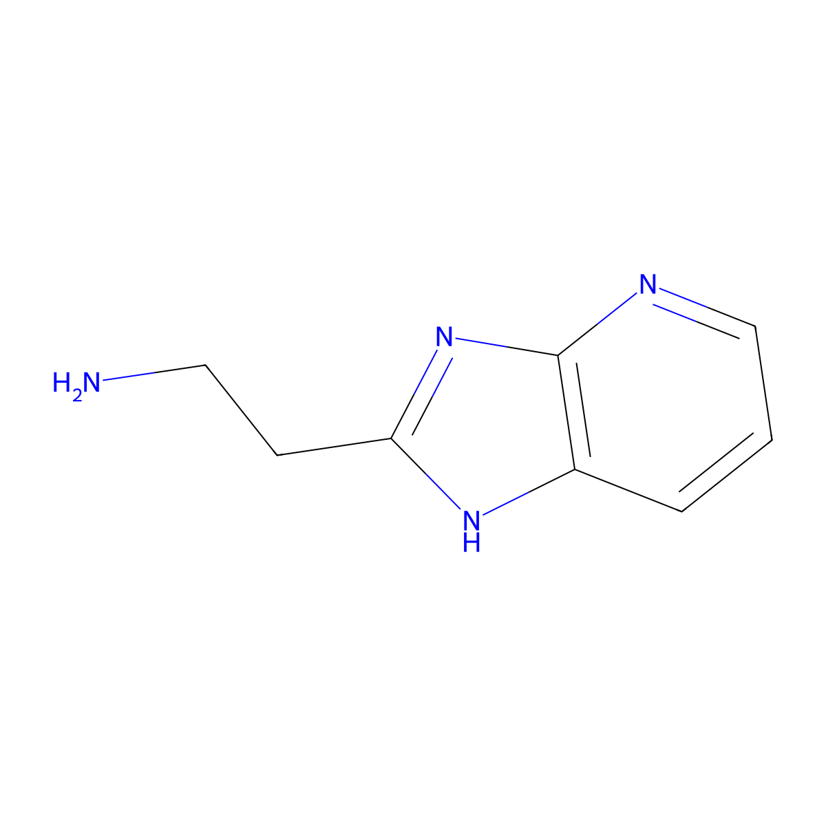 2-(1H-Imidazo[4,5-B]pyridin-2-YL)ethanamine molecular structure, CAS 802829-07-8