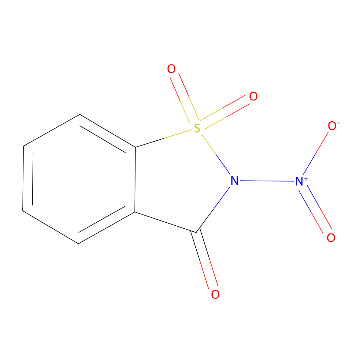 2-Nitrobenzo[d]isothiazol-3(2H)-one 1,1-dioxide molecular structure, CAS 80283-99-4