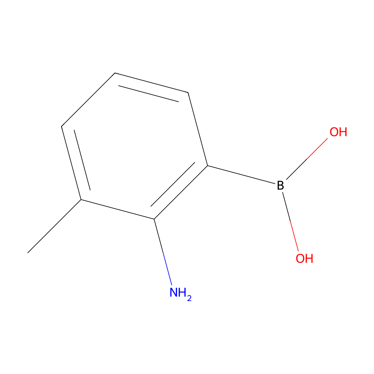 (2-Amino-3-Methylphenyl)Boronic Acid molecular structure, CAS 802836-52-8