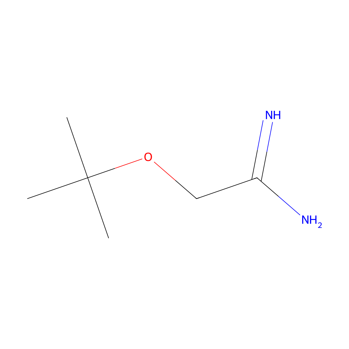 2-(Tert-butoxy)ethanimidamide molecular structure, CAS 802847-00-3