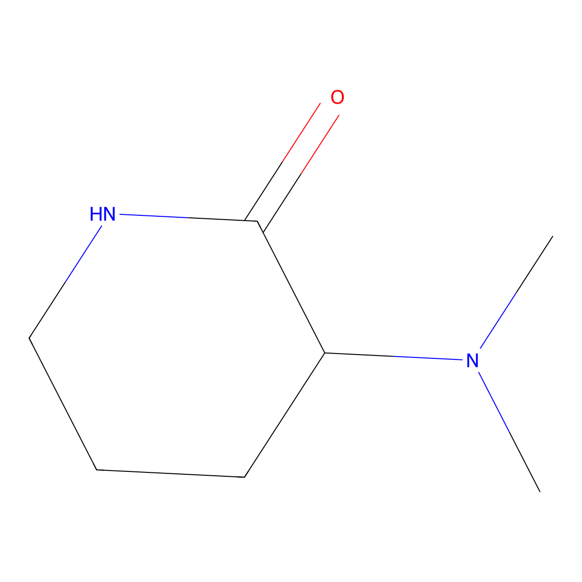 3-(Dimethylamino)piperidin-2-one molecular structure, CAS 802859-14-9