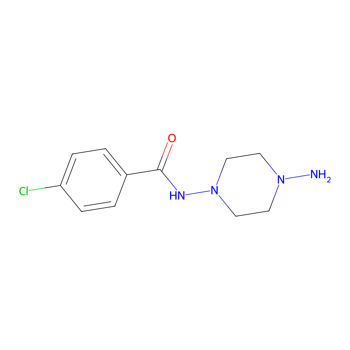 N-(4-Aminopiperazin-1-yl)-4-chlorobenzamide molecular structure, CAS 802861-40-1