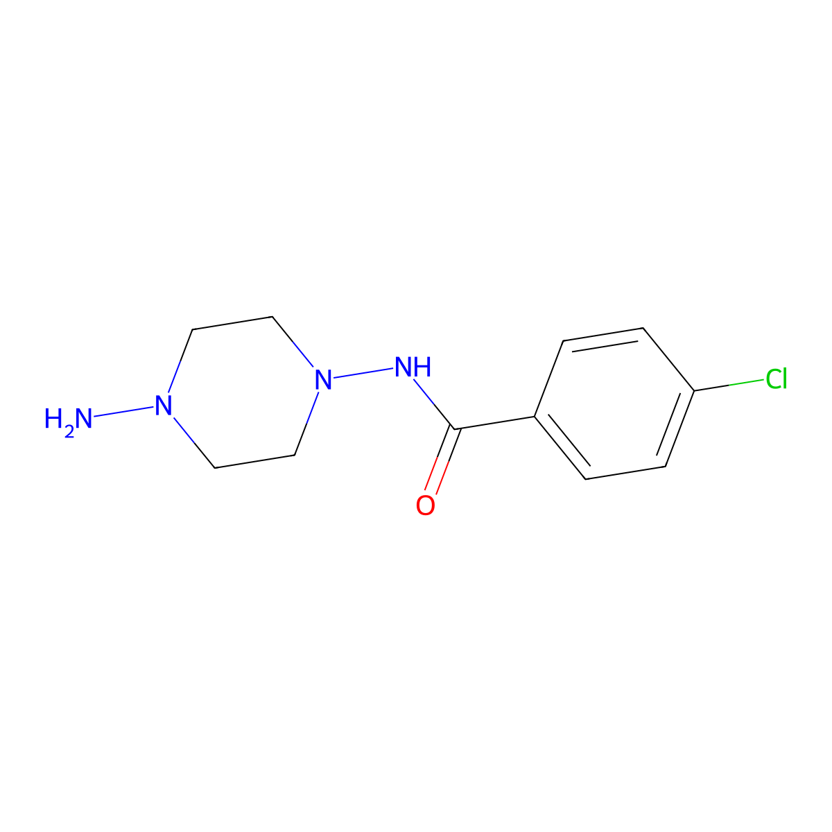 N-(4-Aminopiperazin-1-yl)-4-chlorobenzamide molecular structure, CAS 802861-40-1