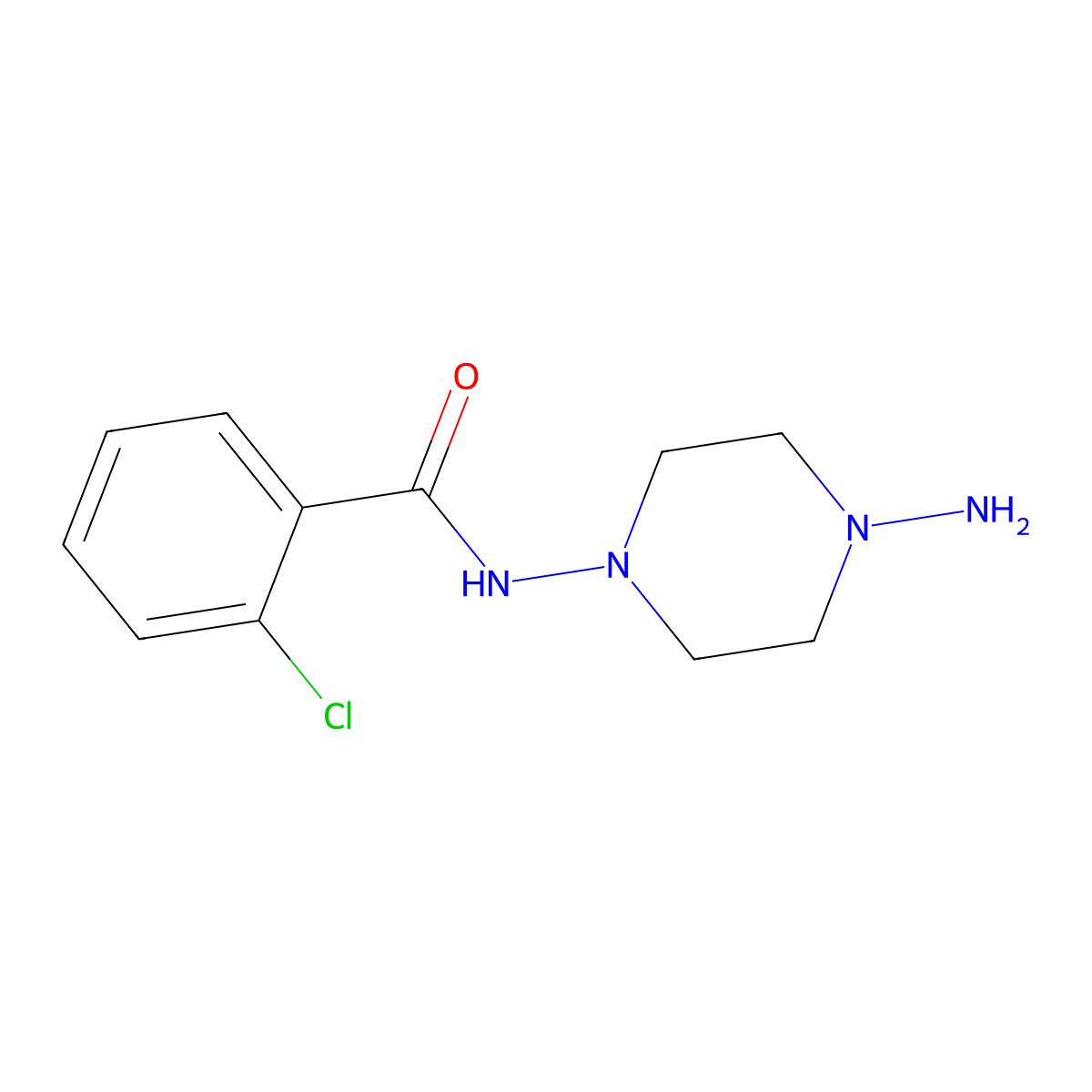 N-(4-Aminopiperazin-1-yl)-2-chlorobenzamide molecular structure, CAS 802861-41-2