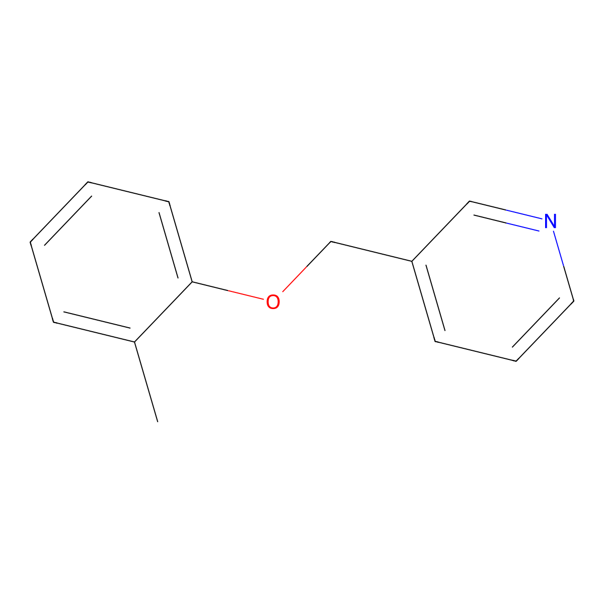 3-[(2-Methylphenoxy)methyl]pyridine molecular structure, CAS 802887-47-4