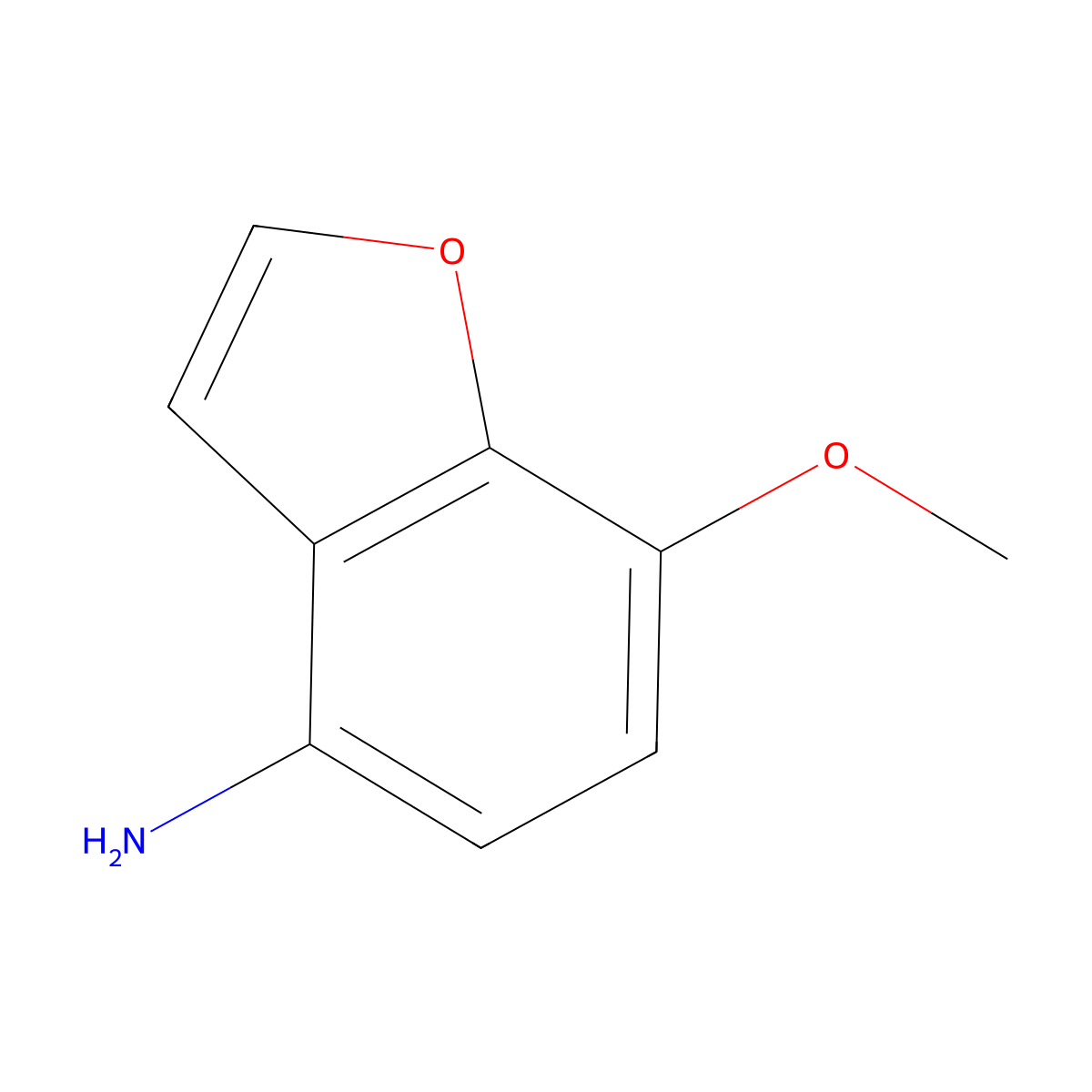 7-Methoxybenzofuran-4-amine molecular structure, CAS 802888-59-1