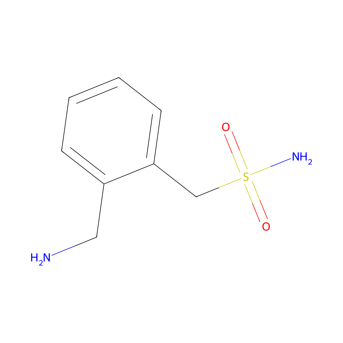 [2-(Aminomethyl)phenyl]methanesulfonamide molecular structure, CAS 802898-72-2