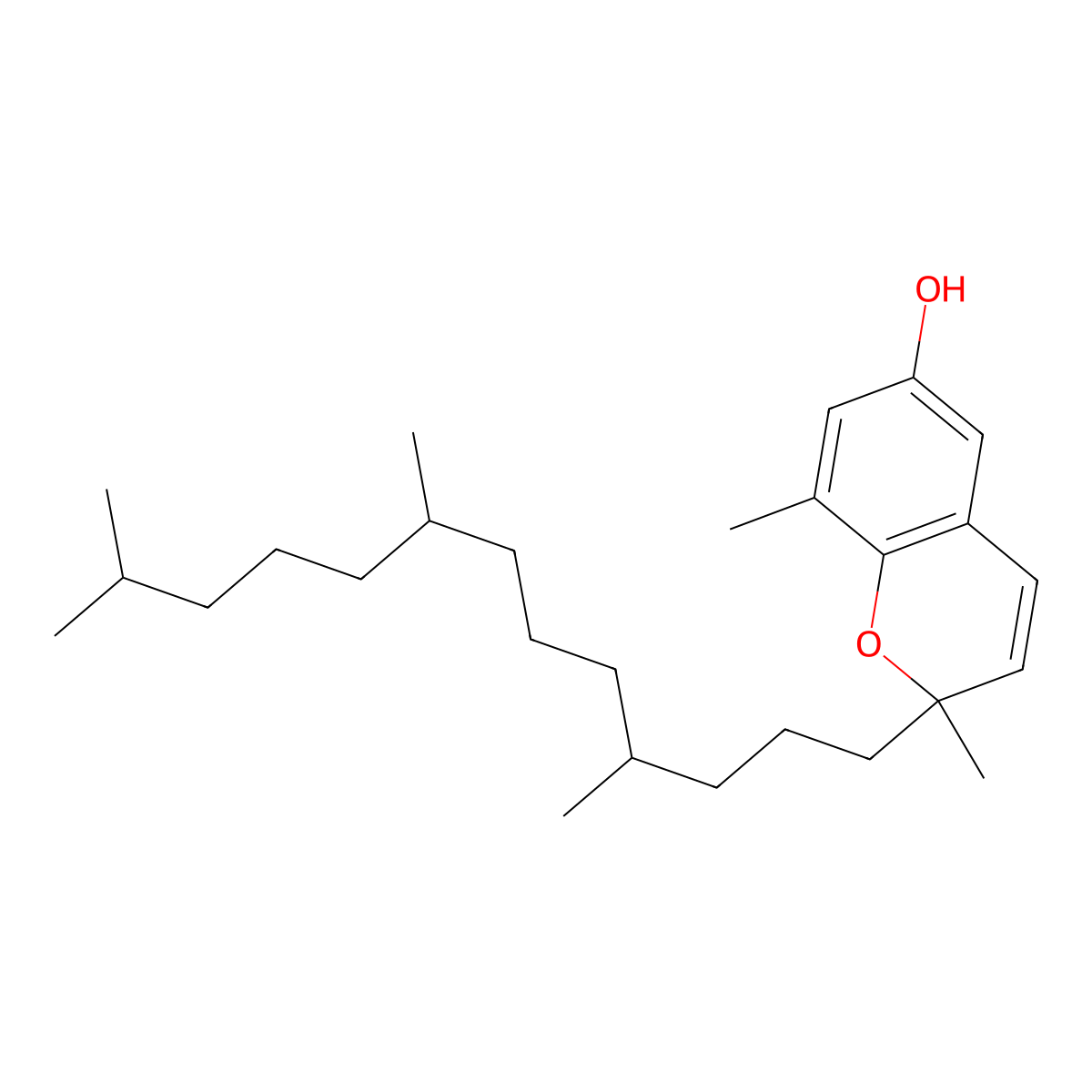 Dehydro-delta-tocopherol molecular structure, CAS 802909-72-4