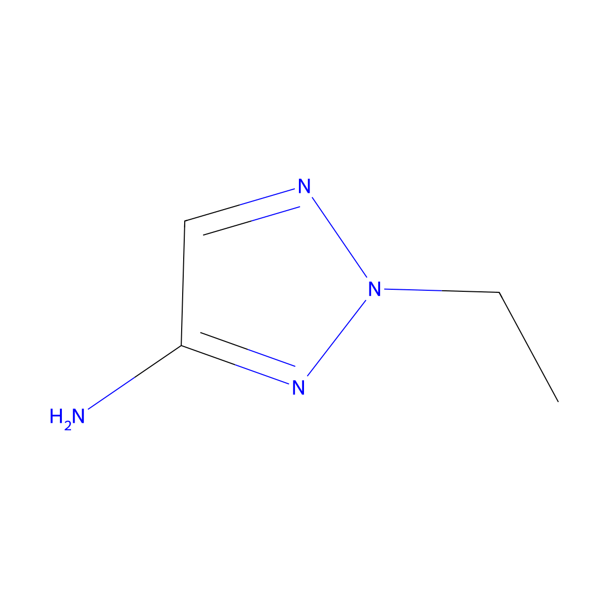 2-ethyl-2H-1,2,3-triazol-4-amine molecular structure, CAS 802915-22-6