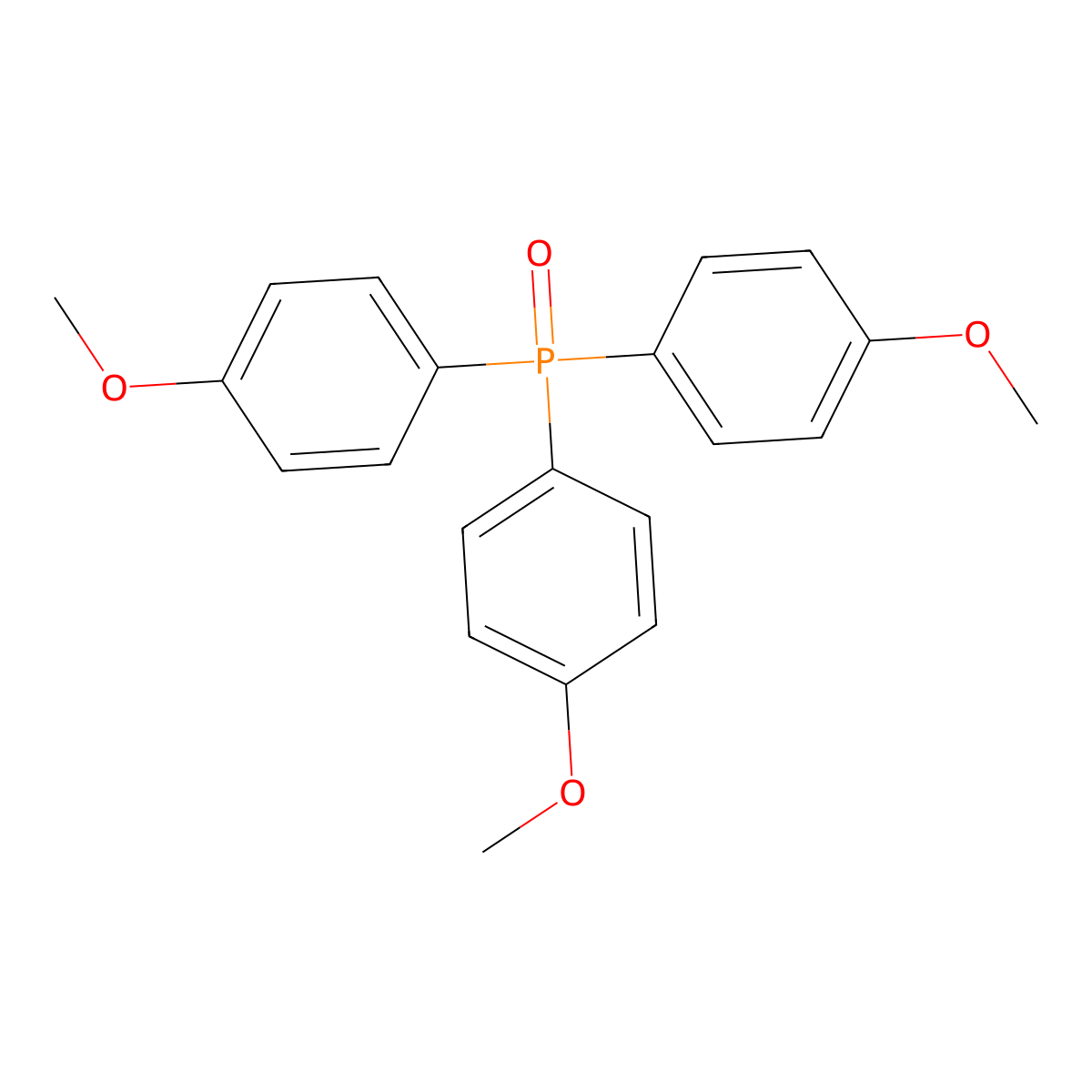 Tris(4-methoxyphenyl)phosphine oxide molecular structure, CAS 803-17-8