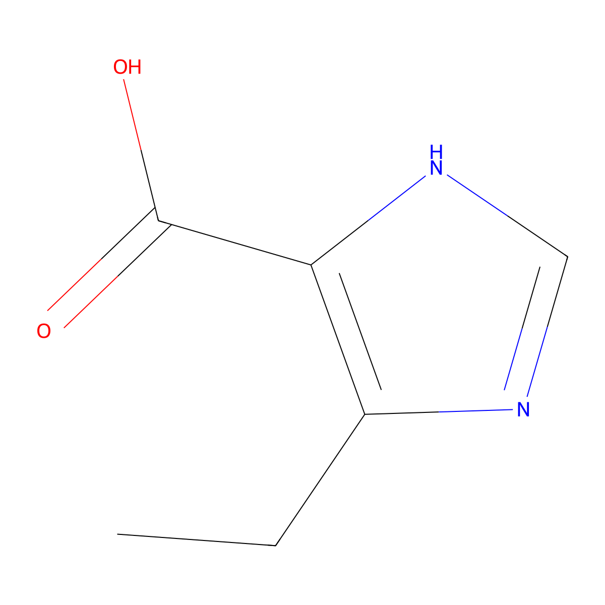 4-ethyl-1H-imidazole-5-carboxylic acid molecular structure, CAS 80304-44-5
