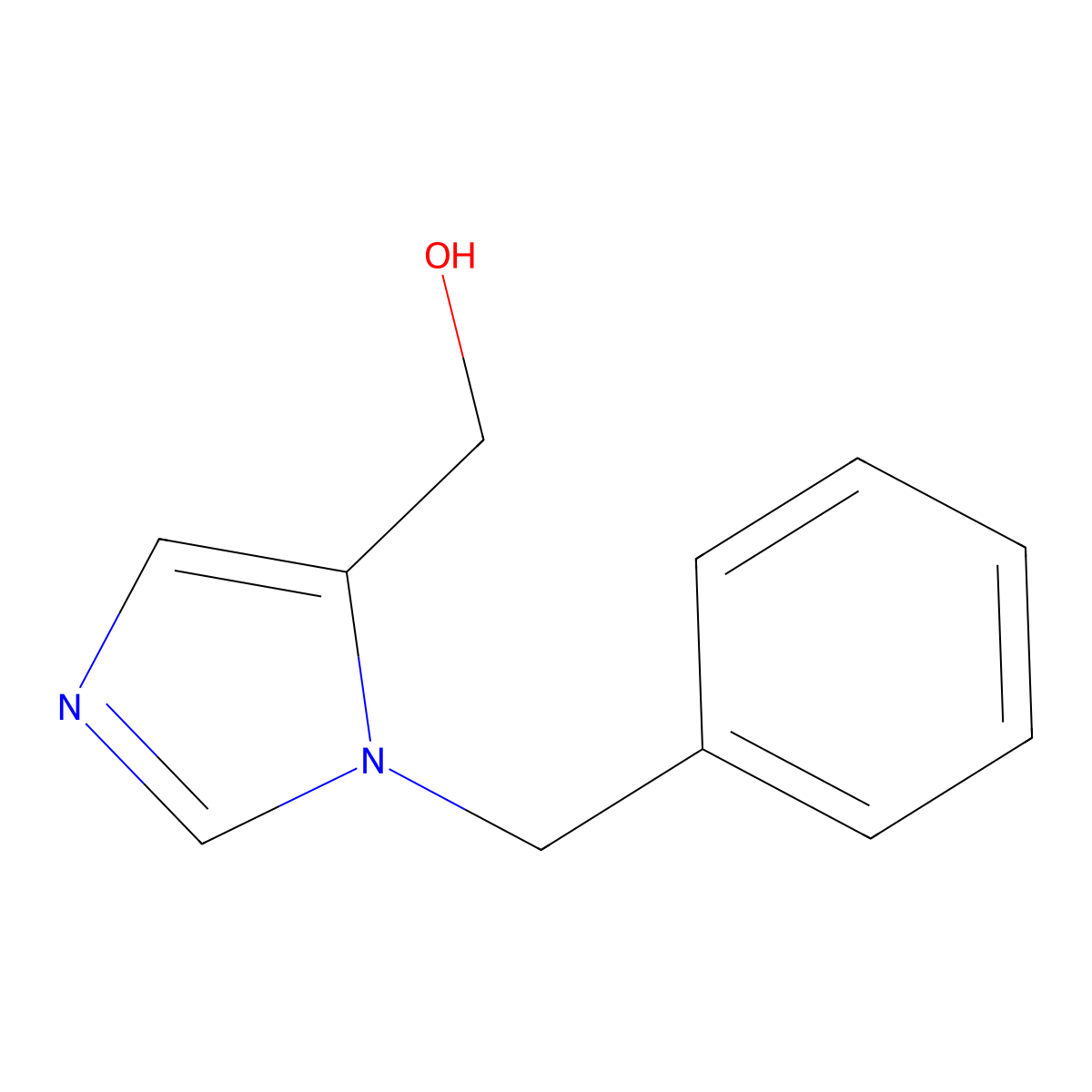 1-Benzyl-5-hydroxymethyl-1H-imidazole molecular structure, CAS 80304-50-3