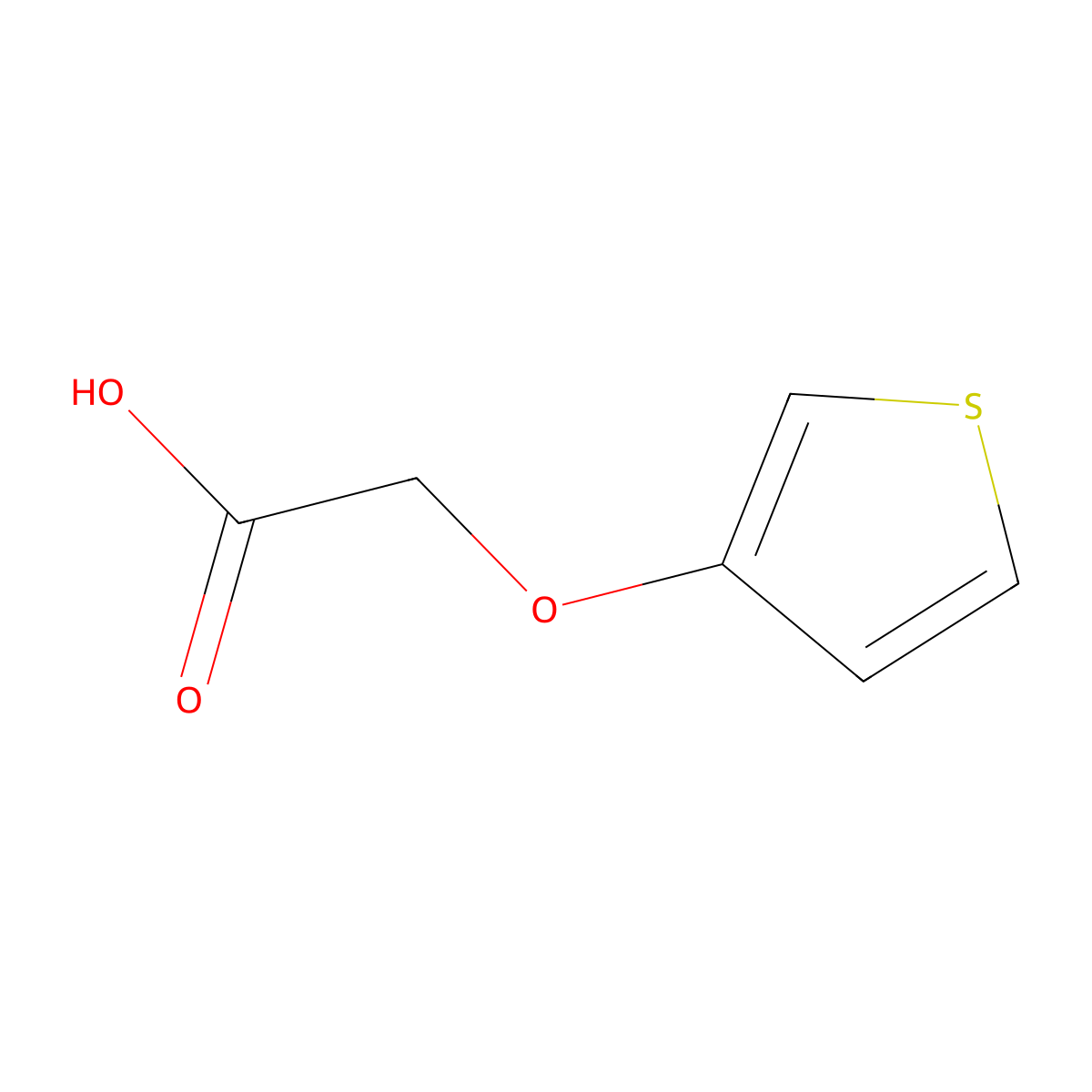 2-(Thiophen-3-yloxy)acetic acid molecular structure, CAS 80305-06-2