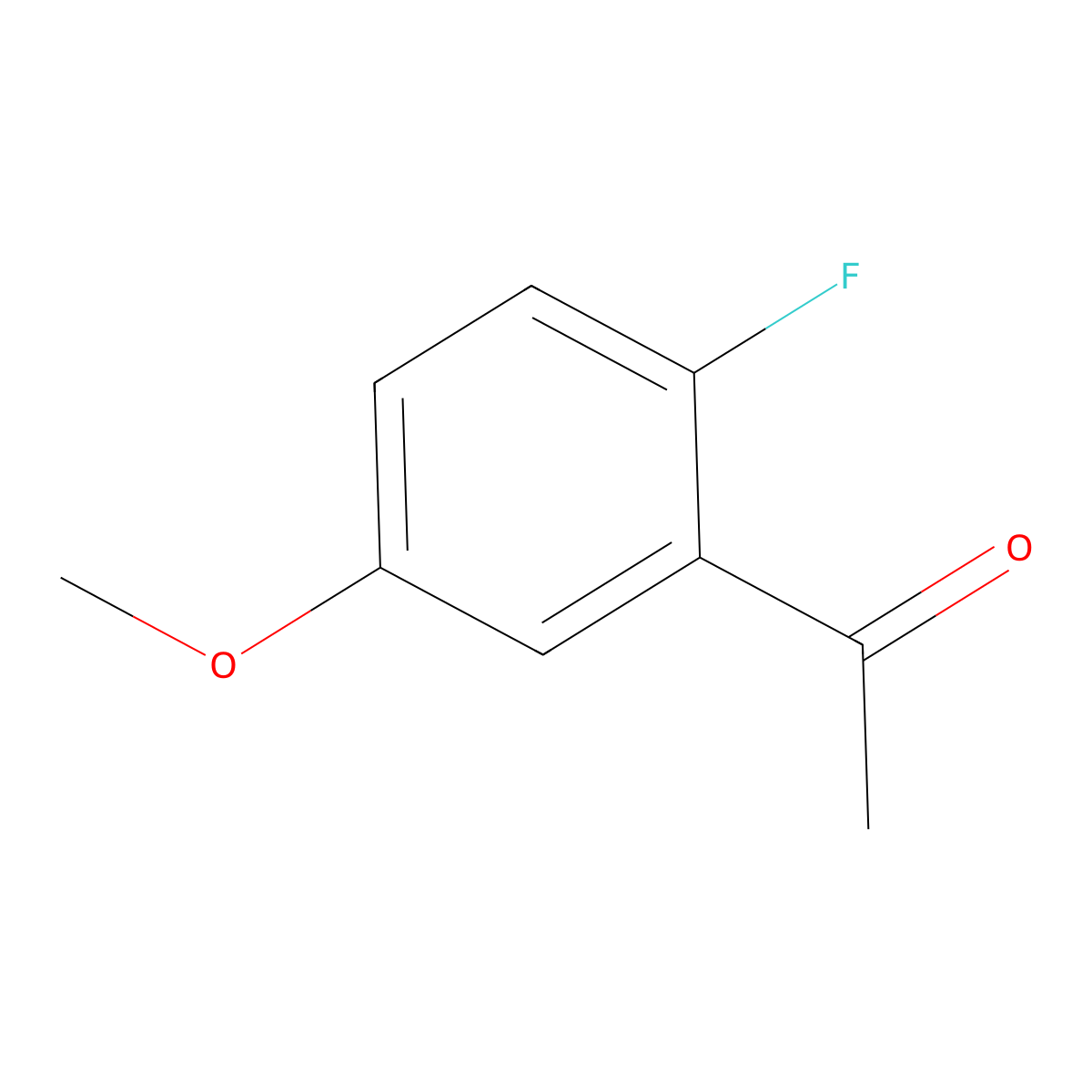 1-(2-Fluoro-5-methoxyphenyl)ethan-1-one molecular structure, CAS 80309-38-2