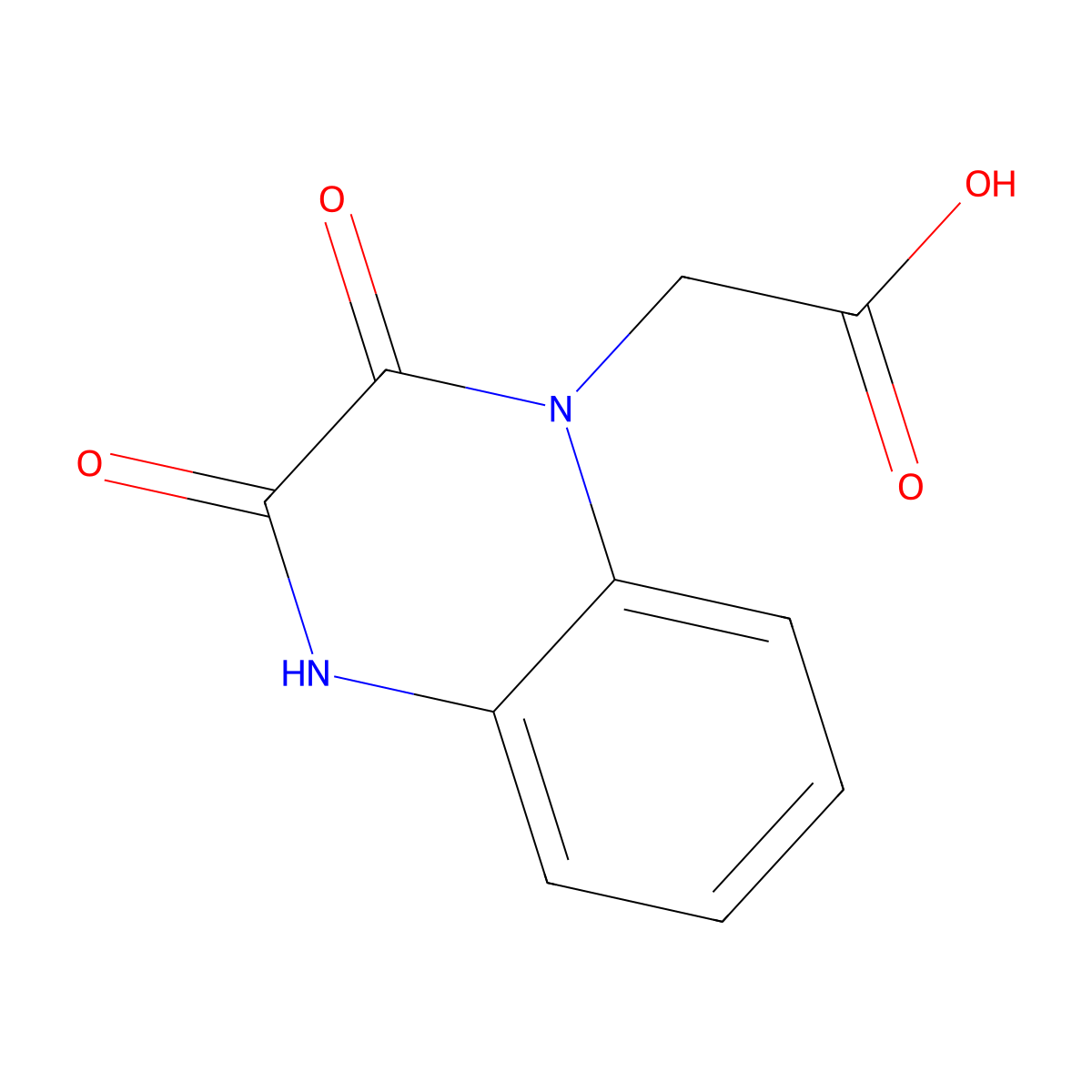 2-(2,3-Dioxo-1,2,3,4-tetrahydroquinoxalin-1-yl)acetic acid molecular structure, CAS 80310-03-8