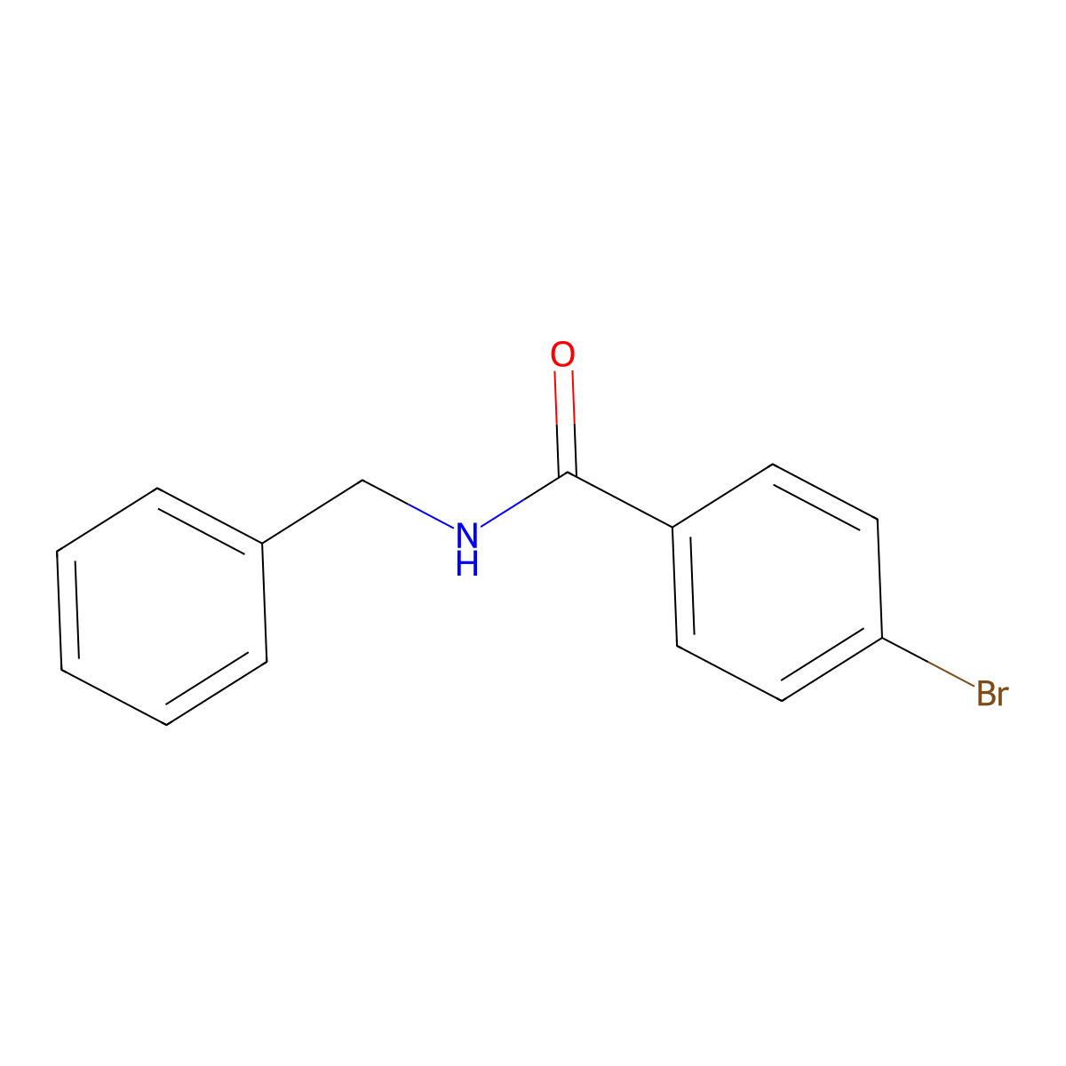 n-Benzyl-4-bromobenzamide molecular structure, CAS 80311-89-3