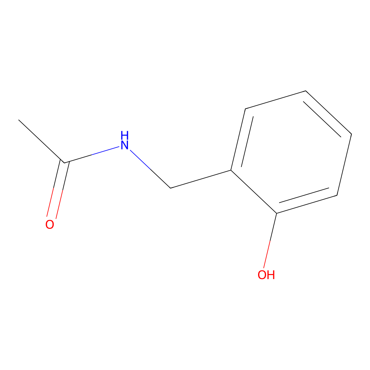 N-(2-Hydroxybenzyl)acetamide molecular structure, CAS 80311-94-0