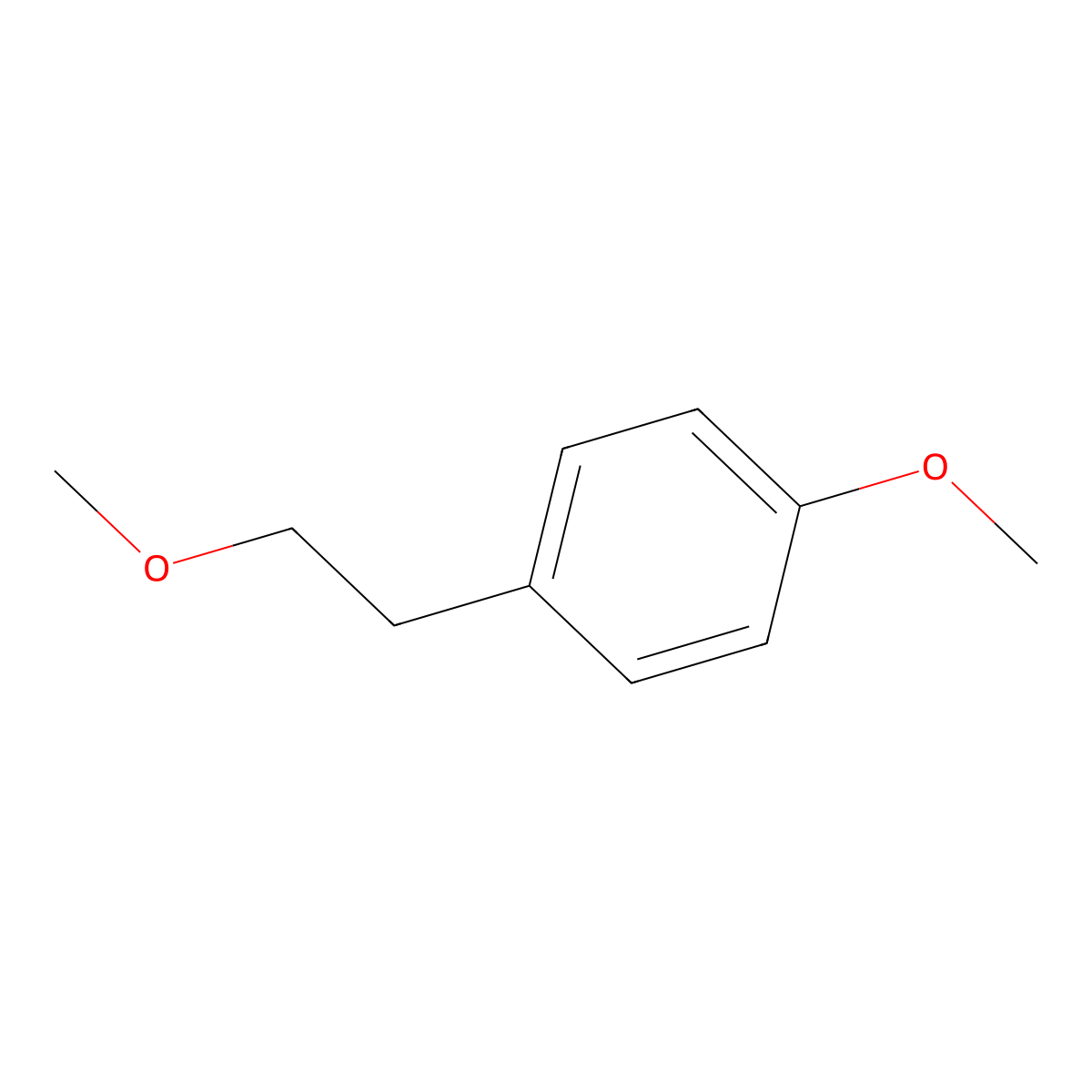Benzene, 1-methoxy-4-(2-methoxyethyl)- molecular structure, CAS 80314-58-5