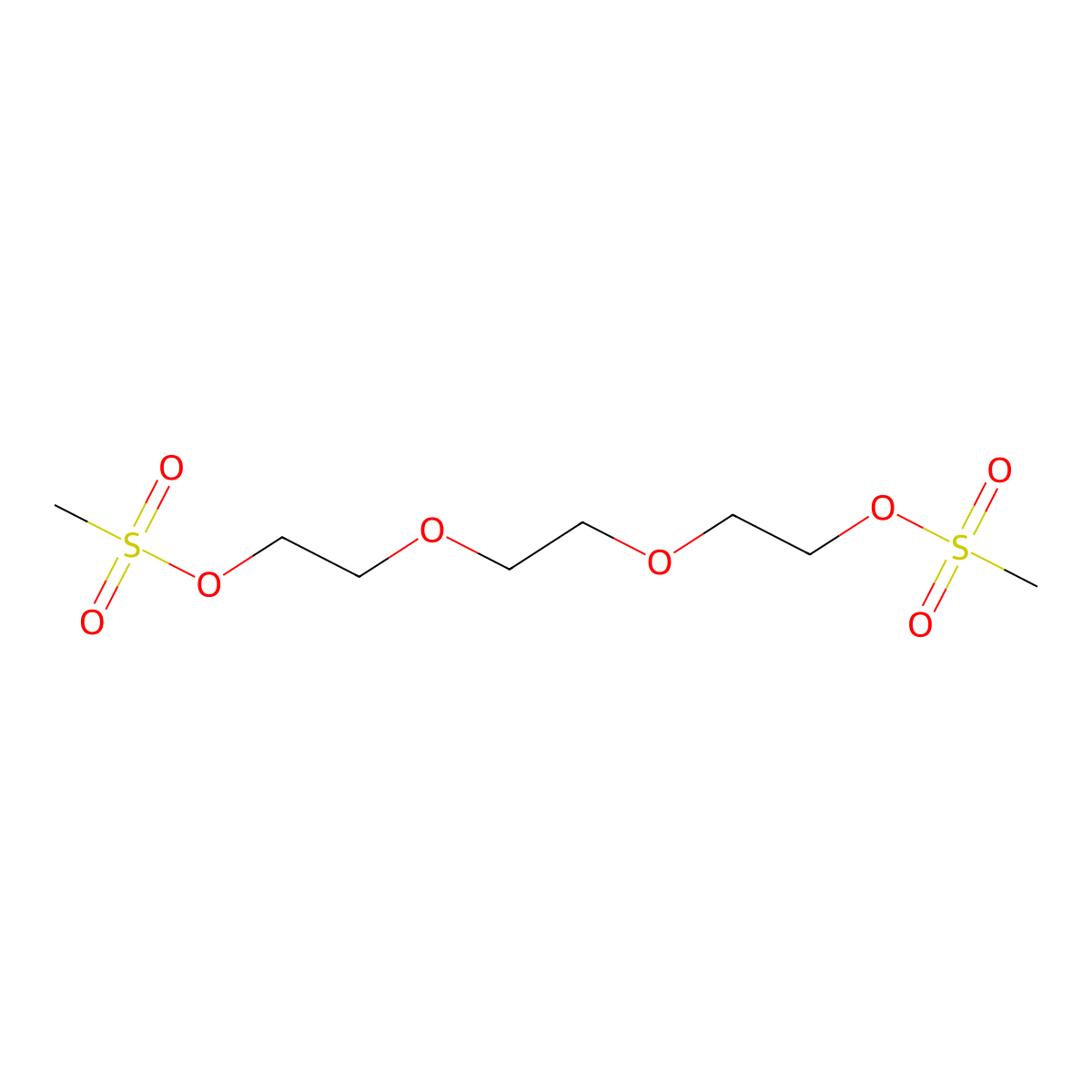 2-(2-(2-Hydroxyethoxy)ethoxy)ethanol,methanesulfonic acid molecular structure, CAS 80322-82-3