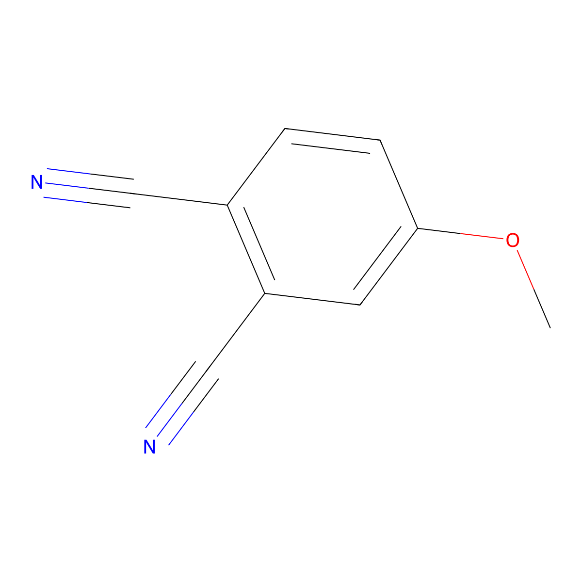 4-Methoxyisophthalonitrile molecular structure, CAS 80323-72-4